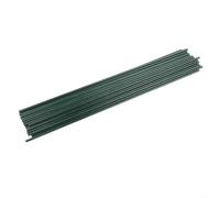 Estacas de jardín de óxido para marco de túnel de cama elevada, soporte flexible para plantas hecho de fibra, kit de aro verde para todas las estaciones de jardinería al aire libre (24 piezas)