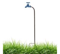 Estacas de jardín de primavera - Inserto resistente a la intemperie en forma de grifo | Decoración de patio de metal vintage al aire libre - para plantas en maceta, balcón, villa, paisaje, césped