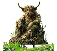 Estacas Decorativas de Jardín Esculturas Acrílicas 2D De Animales De Retro