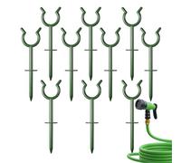 Estacas Guía para Manguera de Jardín 10 Soportes de riego y protección para | Estacas Guía De Manguera Verdes Y Soporte Para Luces Festivas Soporte estaca bordes entrada césped patio trasp