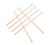 Estacas para Electrocultivo de Jardín 6 Piezas de Metal para Plantas | Anillo Tensor y Varilla de Metal, Inserción Sencilla, Reduce Químicos, para Huerto y Vivero