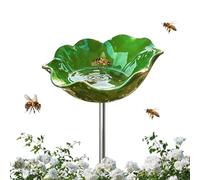 - Estación de agua - Vaso de alimentación exterior resistente a la intemperie - Bandeja de baño para exteriores | para exteriores, patio trasero, terraza, cubierta, pájaros y para beber