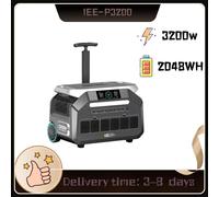 Estación de Energía IEE P3200 2048Wh | Salida de Onda Sinusoidal Pura de 3200W | Carga Rápida de 1800W | LiFePO4 de Grado A | Respaldo Eléctrico para el Hogar, RV y Camping: Potencia IEE P3200