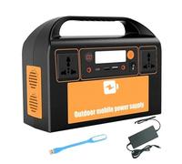 Estación De Energía Portátil 90000mAh, 300W, 45000mAh, 180W, Fuente Alimentación Emergencia For Exteriores, Generador Banco, Cargador Batería Salida CC Suministro Constante(300W Orange 90Ah)