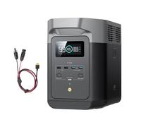 Estación de Energía Portátil EcoFlow Delta 2 1024 Wh con cable XT60 | Capacidad Ampliable de 1 a 3 kWh, LFP, Carga rápida, Generador solar para alimentación en casa, Camping y autocaravanas