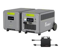 Estación de energía portátil FOSSiBOT F7200 7200W y batería FB5222 con microinversor, capacidad total (10,44 kWh), 7200W CA, fuente de alimentación de emergencia para casa y autocaravanas nuevo