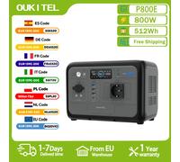 Estación de Energía Portátil OUKITEL P800E, Generador Solar de 800W, Batería Lifepo4 de 512Wh, Respaldo de Energía para el Hogar, Camping al Aire Libre, Energía Móvil 800W 512Wh