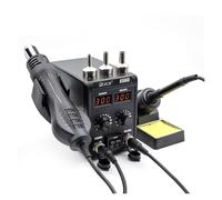 Estación de soldadura JCD 8586D 2 en 1 con pistola aire caliente, pantallas digitales y modo suspensión 10 minutos for retrabajo SMD(8586 KIT2)