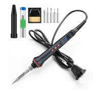 Estación de Soldadura, Soldador con pantalla digital de 90 W, kit de herramientas de soldadura de grado industrial de temperatura for reparación del hogar(4-Piece Set)