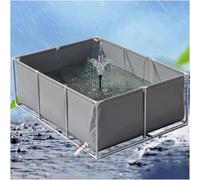Estanque de Peces Grande para Exteriores con Soporte, Tanque Modular para Peces, Piscina Plegable de Acero, jardín acuático Elevado, Ideal para riego agrícola y acuaponía.