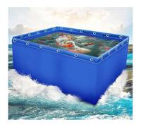 Estanque de peces portátil de PVC - Acuario interior sobre el suelo, piscina de jardín de lona para uso al aire libre, ideal para peces y plantas acuáticas, fácil de instalar y mantener