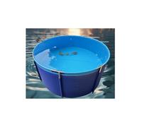Estanque de peces sobre el suelo, piscina de lona de PVC, estanque koi al aire libre con marco, gran pecera redonda para acuicultura, almacenamiento de agua, ideal para piscicultura y cría de
