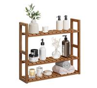 Estante Baño de 3 Niveles para Plantas Ajustables 15 x 60 x 54 cm Marrón Café