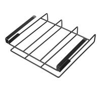Estante Colgante para Tablas de Cortar Acero Inoxidable, Negro | Acceso Rápido bajo Armario, Montaje sin Taladro Bordes Redondeados, y Base Antideslizante