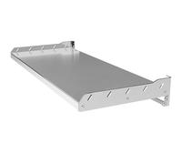 Estante de acero inoxidable para microondas, organizador de cocina de montaje en pared que ahorra espacio para hornos eléctricos, estante de almacenamiento de metal multifuncional para el hogar y la
