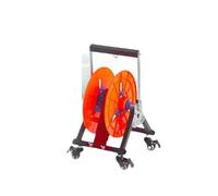 Estante de alambre con ruedas, soporte para cables, dispensador de gran | Estante de alambre con ruedas, dispensador de cables móvil para una fácil organización, perfecto para proyectos eléctricos y