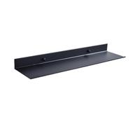 Estante de almacenamiento for baño, estantes pared flotantes, negro mate | Baño Cocina Espejo Metal Ducha Organizador Accesorios for el hogar Sin taladro(50cm-Black)