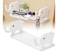 Estante de Almacenamiento montado en la Pared de Elefante, Estante de Almacenamiento Multifuncional sin Perforaciones para baño, Sala de Estar, Cocina