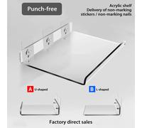 Estante de almacenamiento montado en la pared, organizador de ducha de baño extraíble, armario de cocina, accesorios de baño, estante de almacenamiento autoadhesivo WGYKLZWJMDKB40x10CM