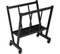 Estante de almacenamiento para obras de arte de madera - Secador para ropa - Estante para lienzos - Estante para cuadros - Estante para talleres - - Móvil con ruedas