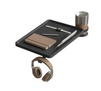 VASAGLE Estante de Cama, Mesita de Noche Colgante, Abrazaderas Ajustables