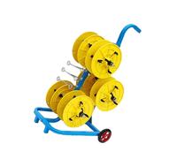 Estante De Carrete De Alambre,Carro Dispensador De Cables Con Ruedas,Dispensador De Estante De Alambre Industrial,para Almacenamiento Minorista Eléctrico Industrial(Color4,38x63x96cm)