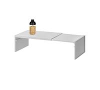 Estante de cocina extensible, diseño escalonado que ahorra espacio, ajuste ajustable, estilo compacto, organizador versátil para armarios, fregaderos, zapateros, armarios, interiores de caravanas
