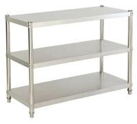 Estante de cocina multifuncional - Estante de acero inoxidable de 3 niveles - Organizador que ahorra espacio para microondas