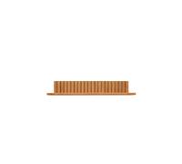 Andersen Furniture Estante de pared Pillar Roble natural aceitado. 78x15x12 cm
