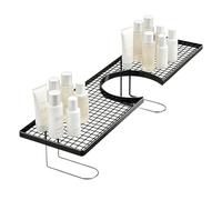 Estante de drenaje - Cesta para grifo de hierro, accesorio para lavado de esponja, componente metálico sin perforación | de almacenamiento duradera, dormitorio, residencia, ducha loca