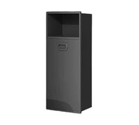 Estante de ducha de acero inoxidable empotrado de doble capa, diseño integrado duradero, organizador de baño a prueba de fugas para duchas modernas