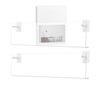 Estante de exhibición de discos | Estante de acrílico transparente para montaje en pared, bandeja de almacenamiento sin taladro, soporte de exhibición para amantes de la música, coleccionistas, sala