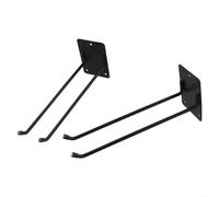 Estante de garaje de acero resistente 2 piezas para palas | Construcción resistente, soporta herramientas voluminosas, diseño montado en la pared, uso en cobertizo de garaje