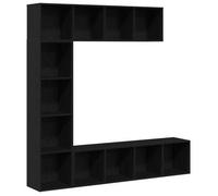 vidaXL Estante de Libros 12 Niveles 3 uds. 36 x 30 x 143 cm