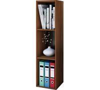 Estante de madera de pie | Estante de ahorro de espacio | Dimensiones: H. 107 x W. 34 x D. 30 cm | Estante elegante | Estante de almacenamiento | Estante de libros - Mendas