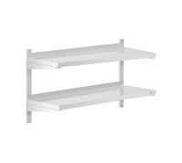 Estante de pared - 2 baldas - 40 x 100 cm | Royal Catering