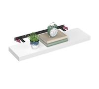 VASAGLE Estante de Pared, Estante Flotante, 20 x 80 x 3,8 cm, Balda de Pared para Marcos de Fotos, Decoración, para Salón, Estudio, Cocina, Blanco Nieve LWS028WE01