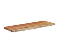 Estante de pared 80 x 30 x 3,8 cm madera maciza acacia | Borde vivo natural, capacidad 75 kg, para salón, oficina, biblioteca