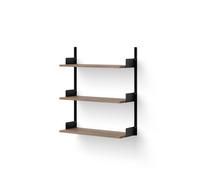 Estante de Pared 900 Nuez y Negro