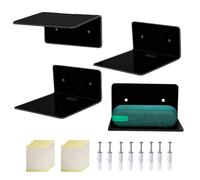 Estante de pared acrílico multifunción de 10 cm para sala de estar, baño, álbum, cocina, estantería, dormitorio, lugar de trabajo
