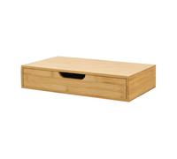 Estante de pared bokn con cajón hasta 5 kg bambú 40 x 24 x 8 cm - natural [en.casa]