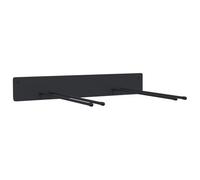 Estante de Pared de Jardín para Herramientas Acero Negro | Ganchos con puntas de plástico,agarre deslizante,acero con recubrimiento en polvo,garajes,talleres,cobertizos