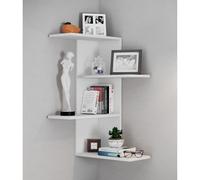 Estante de pared de madera Estante colgante Estante esquinero Estante de pared Estante Balos Estante de pared de madera Estante colgante Estante esquinero Estante de pared Estante Balos Blanco