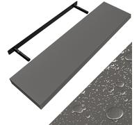 Estante de pared MDF gris 90cm incl soporte fijación