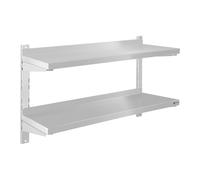 Royal Catering - RCWR-80.2 - Estante metálico para Cocina - 2 baldas - 80 cm