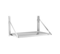 Estante de pared - plegable - 80 x 45 cm - 40 kg - acero inoxidable | Royal Catering