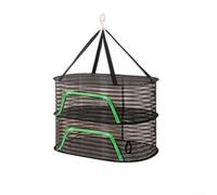 Estante de secado de hierbas colgante red de malla plegable para deshidratar plantas peces - Secador de aire multicapa con cremallera 50 x 70 cm (B)