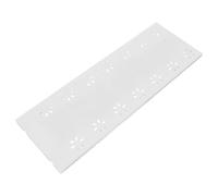 Estante de Tensión Ajustable de Plástico Blanco Extensible para Armario | Estante de Tensión Ajustable para Armario, 32-48cm de Largo X 10cm de Ancho, Uso Versátil