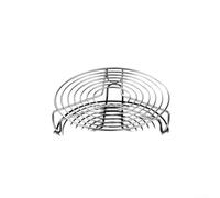 Estante de vapor de acero inoxidable para ollas a presión para cocinas y sartenes, funciona como estante de refrigeración y escurridor para uso en cocina (18 cm)