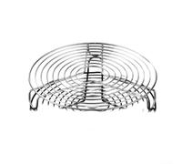 Estante de vapor de acero inoxidable para ollas a presión para cocinas y sartenes, funciona como estante de refrigeración y escurridor para uso en cocina (22 cm)
